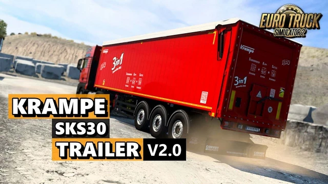 Reboque Krampe SKS30 1050 – ETS2 1.48
